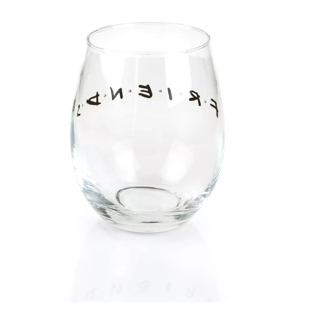 Silver Buffalo Friends Logo 20oz Stemless Wine Glass