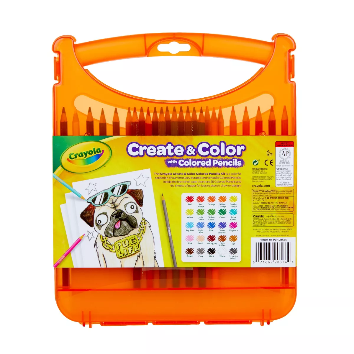 Crayola 65pc Create & Color Kit with Colored Pencils