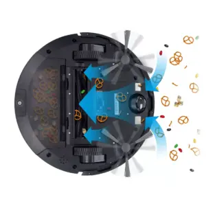 iHome AutoVac 2 in 1 Robot Vacuum & Mop with HomeMap Navigation/Mapping, Strong Suction Power - Black