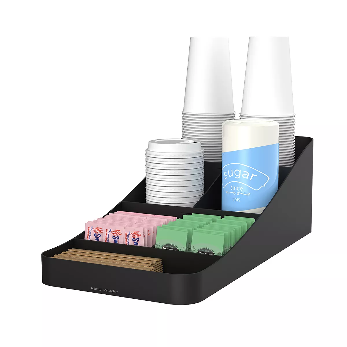 Mind Reader 36 Capacity K-Cup Coffee Pod Storage Drawer with 7 Compartments for Cups, Black