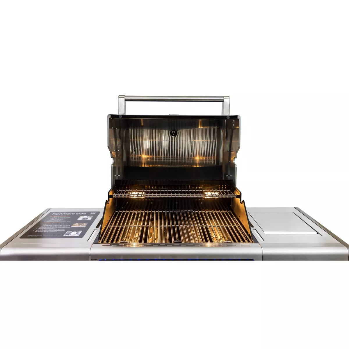 Kenmore Elite 4-Burner Outdoor Gas BBQ Grill with Side Burner PG-40415S0LC Gun Metal