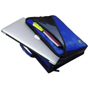 Case-it Universal Laptop Zipper Binder, O-Ring, 2 Inches, Red