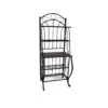 Valencia Baker Rack Storage Unit Metal/Black - Boraam Industries