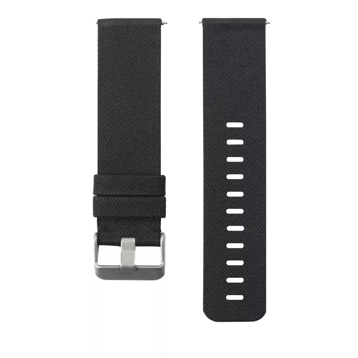 Insten Canvas Woven Fabric Band for Fitbit Versa 2 / 1 / Lite / SE, Replacement Strap, Black