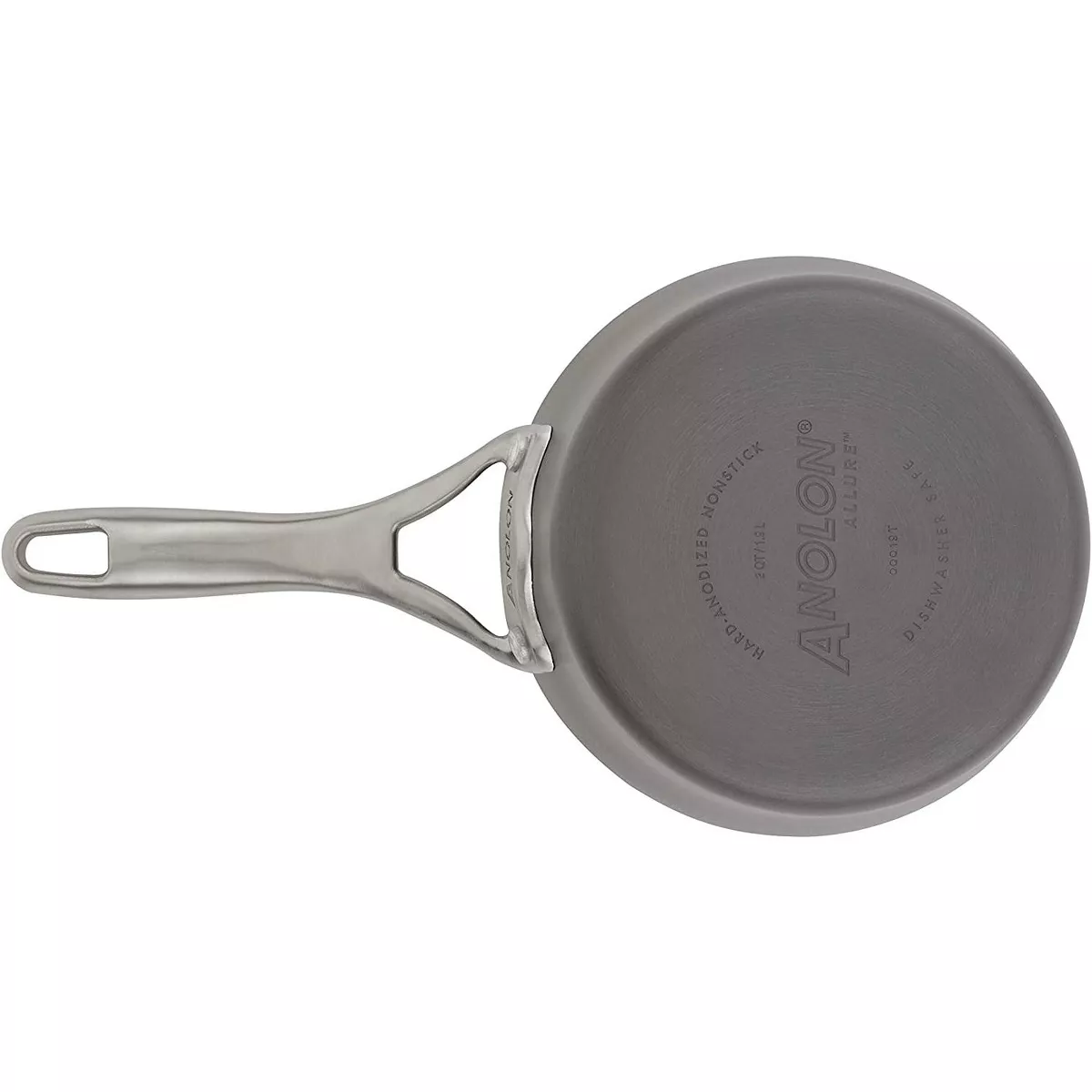 Anolon Allure Hard Anodized Nonstick Sauce Pan/Saucepan, 2 Quart, Gray