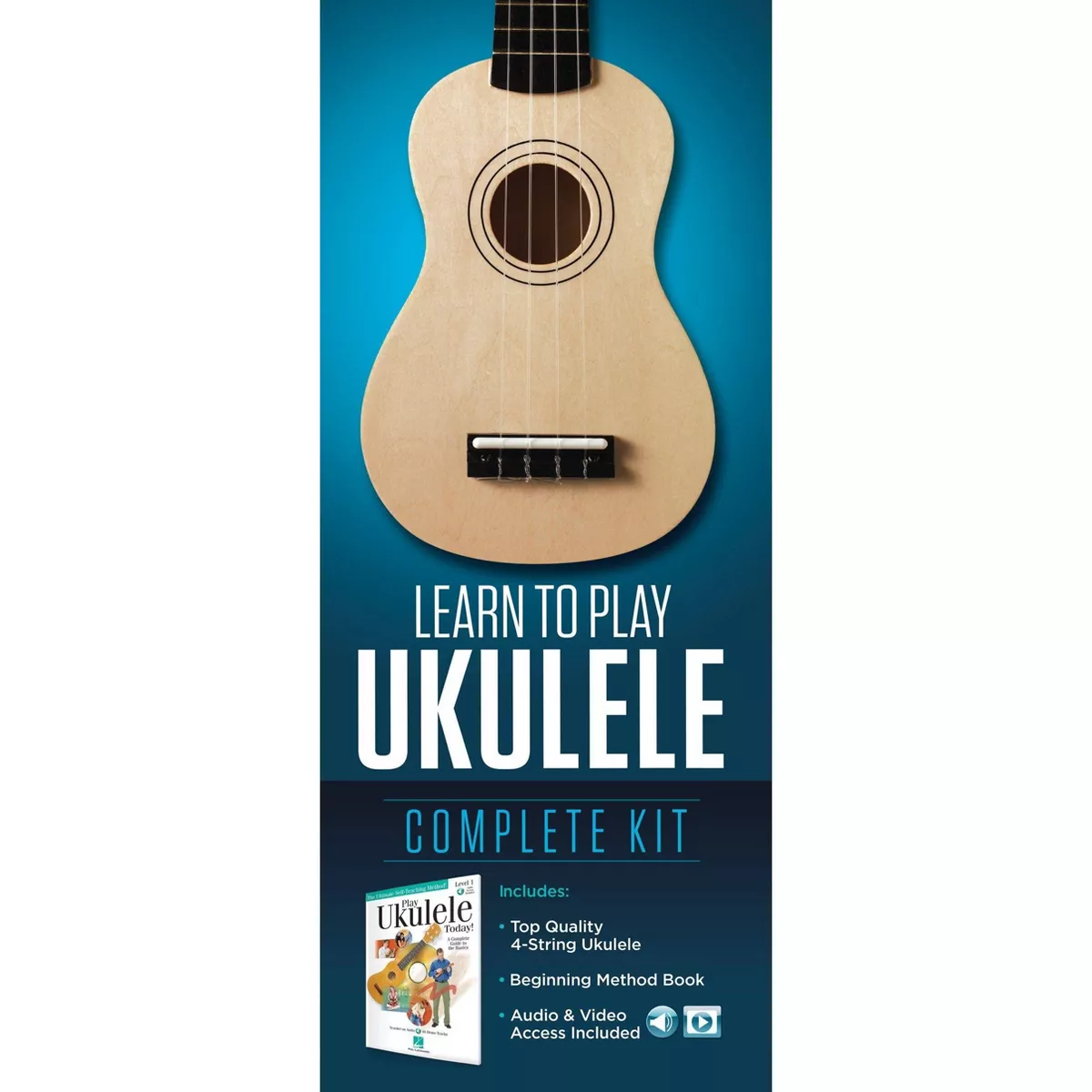 Hal Leonard Learn To Play Ukulele Kit - Washed Wood (274381)
