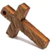 Bright Creations 100-Pack Small Wood Cross Pendants Charms for Arts and Crafts Church Home Decor Easter Crafts, 1 in
