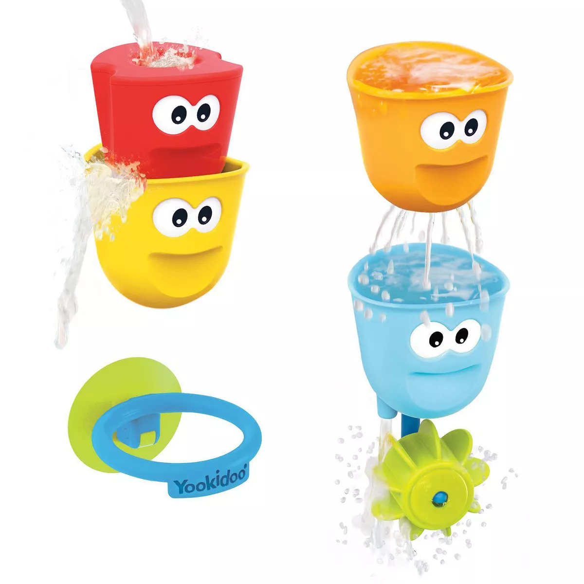 Yookidoo Fill 'N' Spill Action Cups Bath Toy