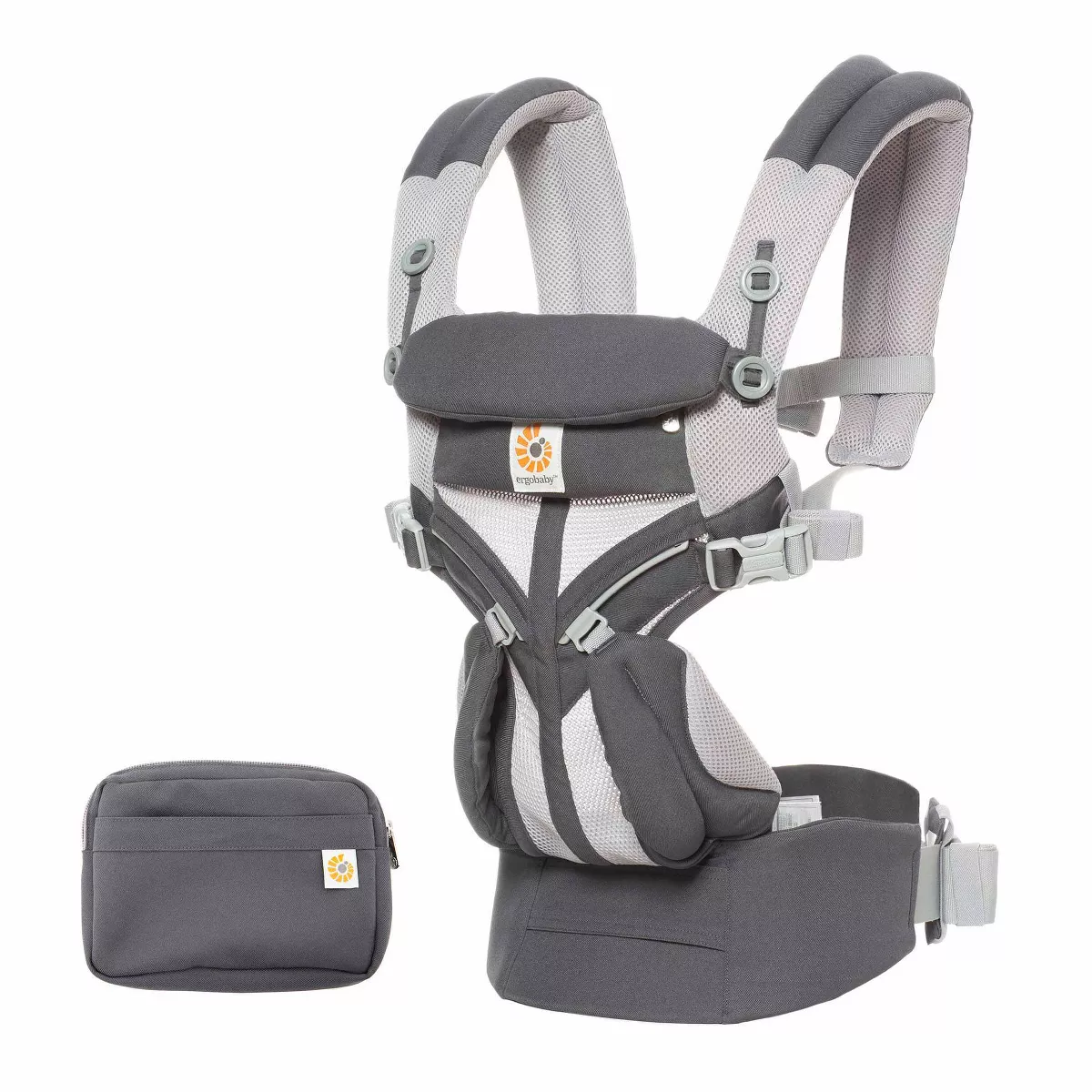 Ergobaby Omni 360 Cool Air Mesh All Carry Positions Baby Carrier - Carbon Gray