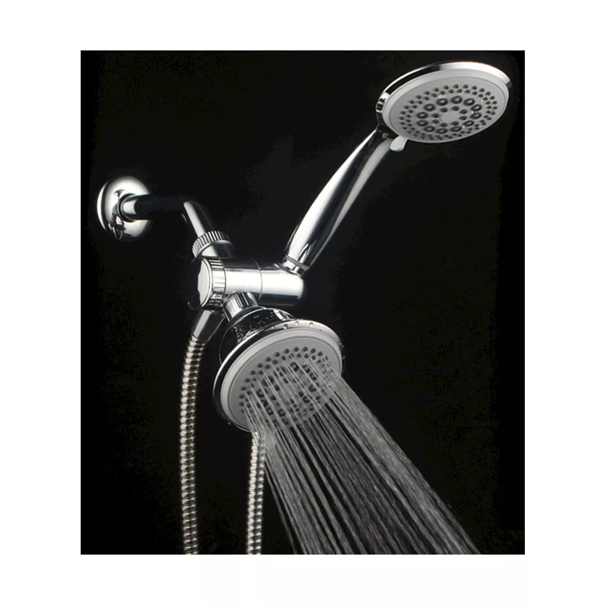 Dual Shower Head Ultra - Luxury Combo Shower System Chrome - Dreamspa