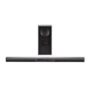 Monoprice SB-200SW Premium Slim Soundbar With Wireless Subwoofer HDMI ARC, Bluetooth, Optical, And Coax Inputs