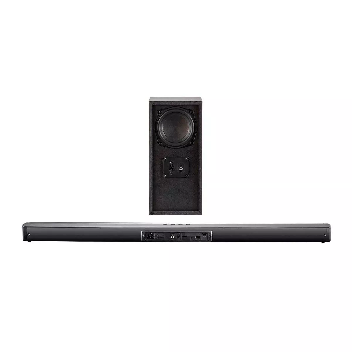 Monoprice SB-200SW Premium Slim Soundbar With Wireless Subwoofer HDMI ARC, Bluetooth, Optical, And Coax Inputs