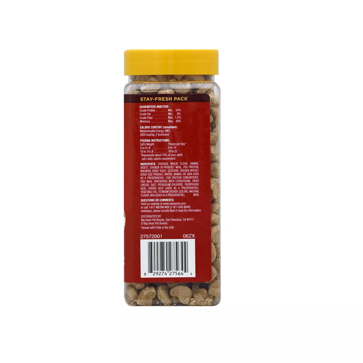 Meow Mix Irresistibles with Chicken Soft Chewy Cat Treats - 17oz