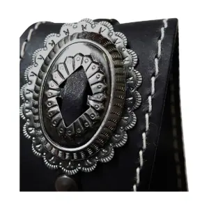 RICHTER Motorhead Artist Series 1565 Guitar Strap Black/Old Silver 2.36 in.
