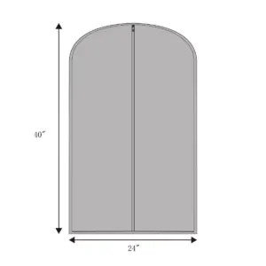 2pk Suit Protector Garment Bag Gray - Room Essentials™