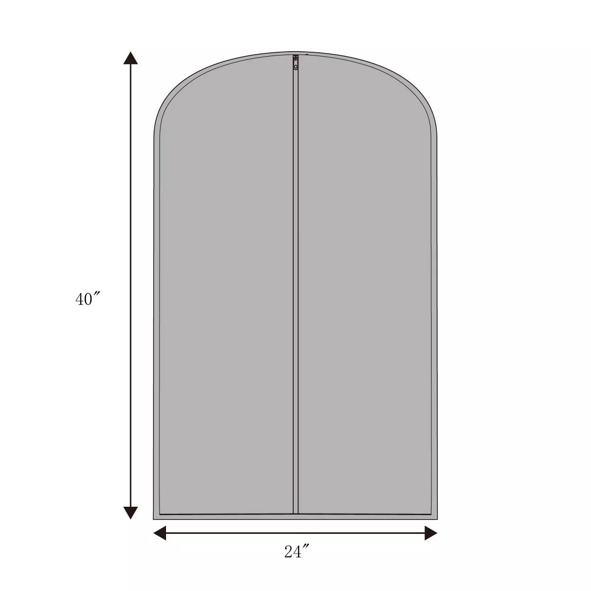 2pk Suit Protector Garment Bag Gray - Room Essentials™