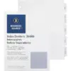 Business Source Index Dividers 3HP 5-Tab 5 ST/PK 11"x8-1/2" White 36686