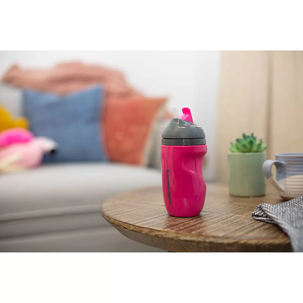 Tommee Tippee 2pk Insulated Straw Toddler Cup - Pink/Mint - 9oz