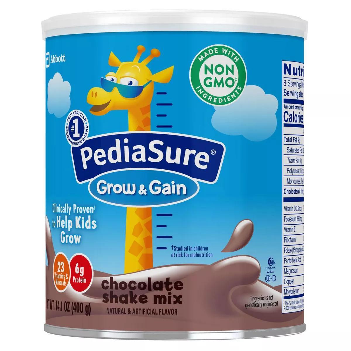PediaSure Grow & Gain 3pk Non-GMO Chocolate Shake Mix Powder - 42.3oz