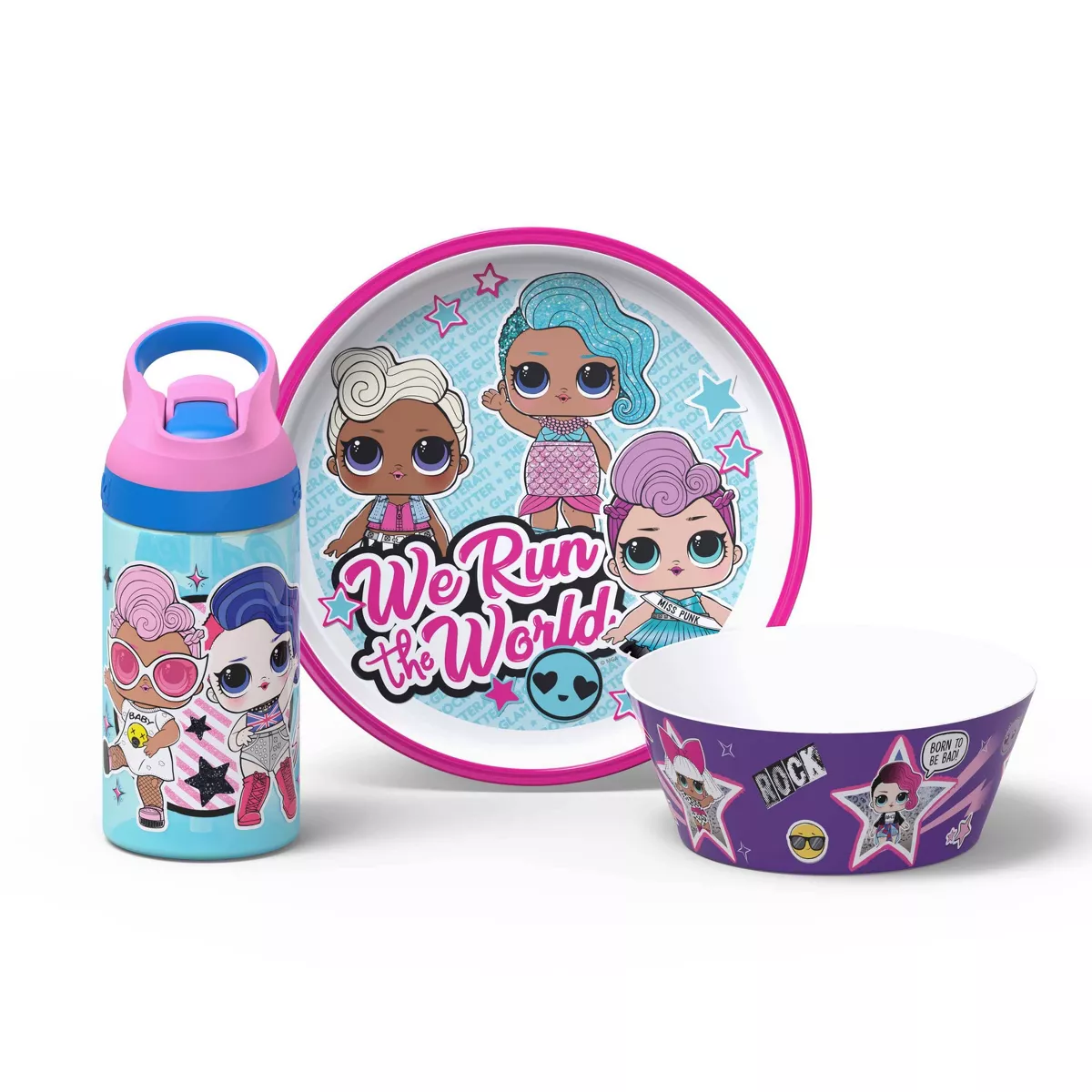 L.O.L. Surprise! 3pc Plastic Dishware Set - Zak Designs