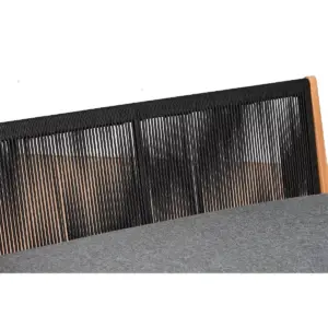 Verona 4pc Patio Conversation Set - Black - Amazonia