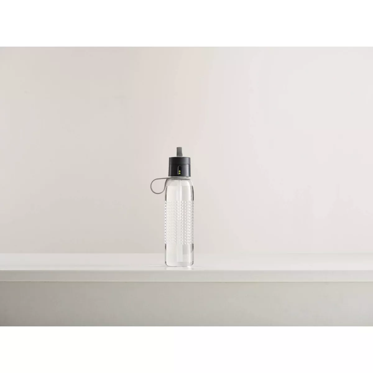 Joseph Joseph 25oz Dot Active Tracking Water Bottle with Carry Loop Gray
