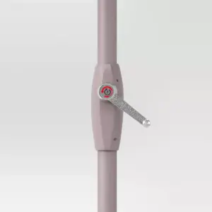 9' Geo Round Patio Umbrella DuraSeason Fabric™ Gray/White - Project 62™