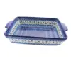 Blue Rose Polish Pottery Savannah Baker with Handles