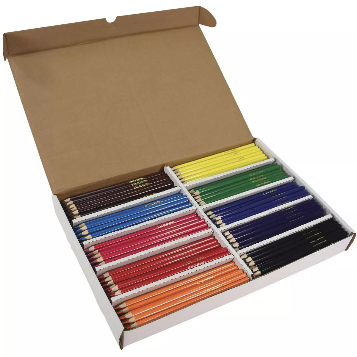 School Smart Colored Pencils, Assorted, set of 250