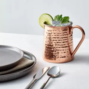 27oz Stainless Steel Hammered Mug Copper - Threshold™