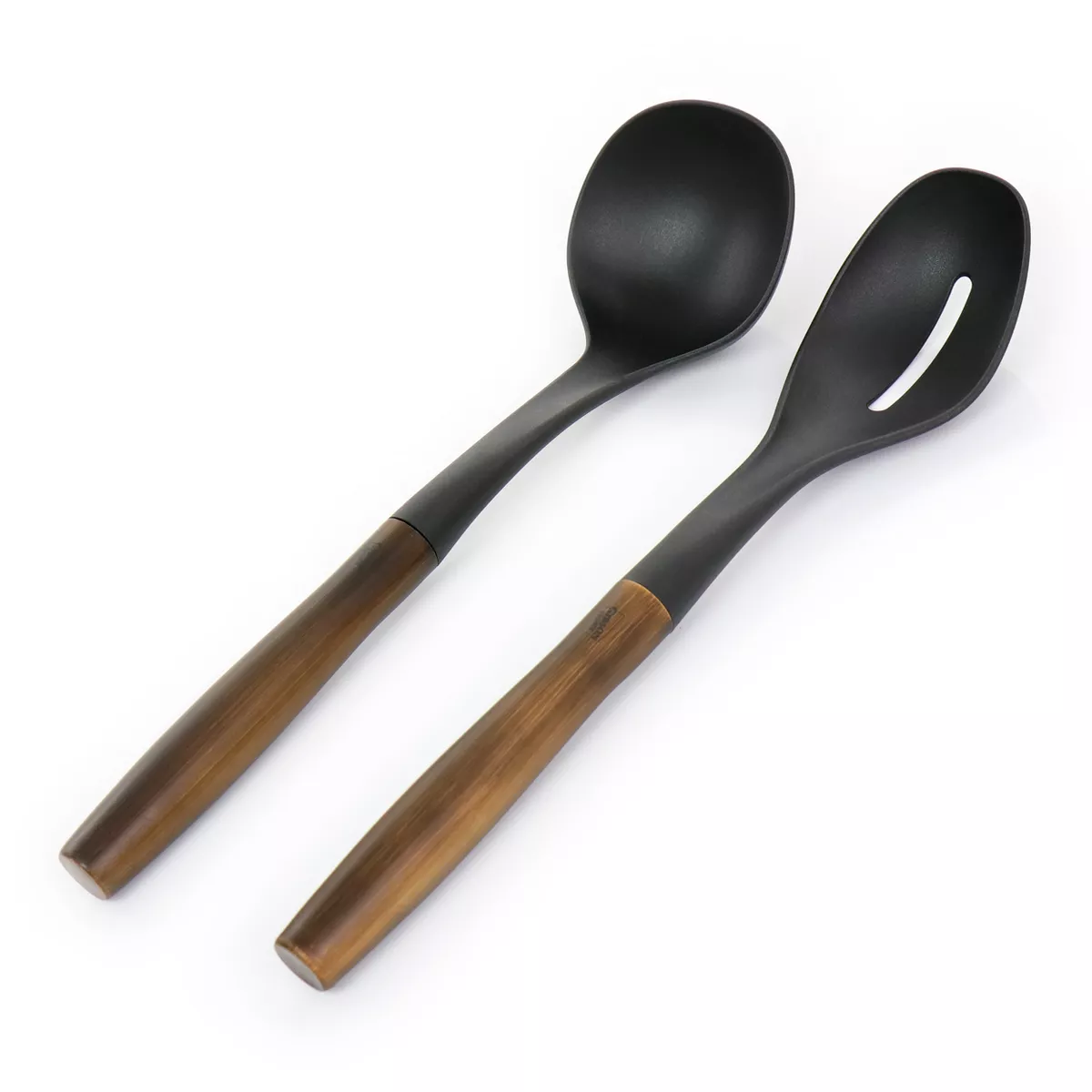 Gibson Home Branwyn 5 Piece Kitchen Tool Set with Stainless Steel Handles in Brown