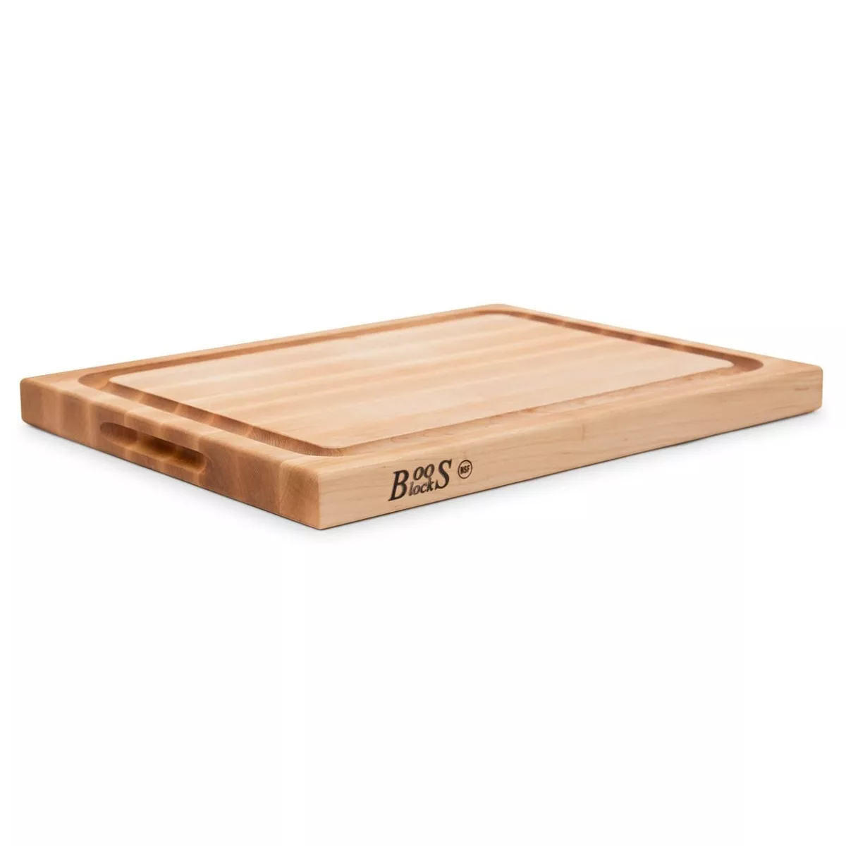 John Boos Block 15 Inch Wide Reversible Cutting/Carving Board with Juice Groove, 20 x 15 x 1.5 Inch, Solid Maple Wood