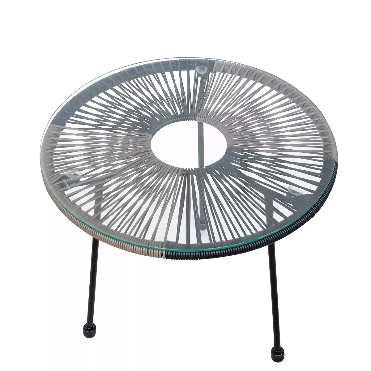 Outdoor 3pc Conversation Set - Black - TK Classics
