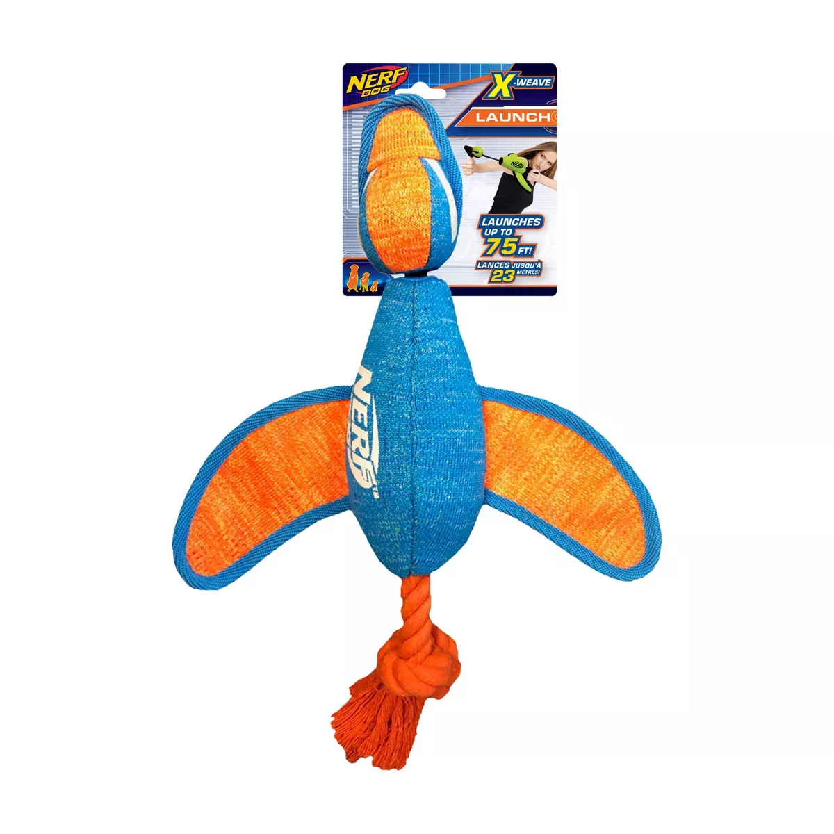NERF Weave Duck Launcher Dog Toy - M