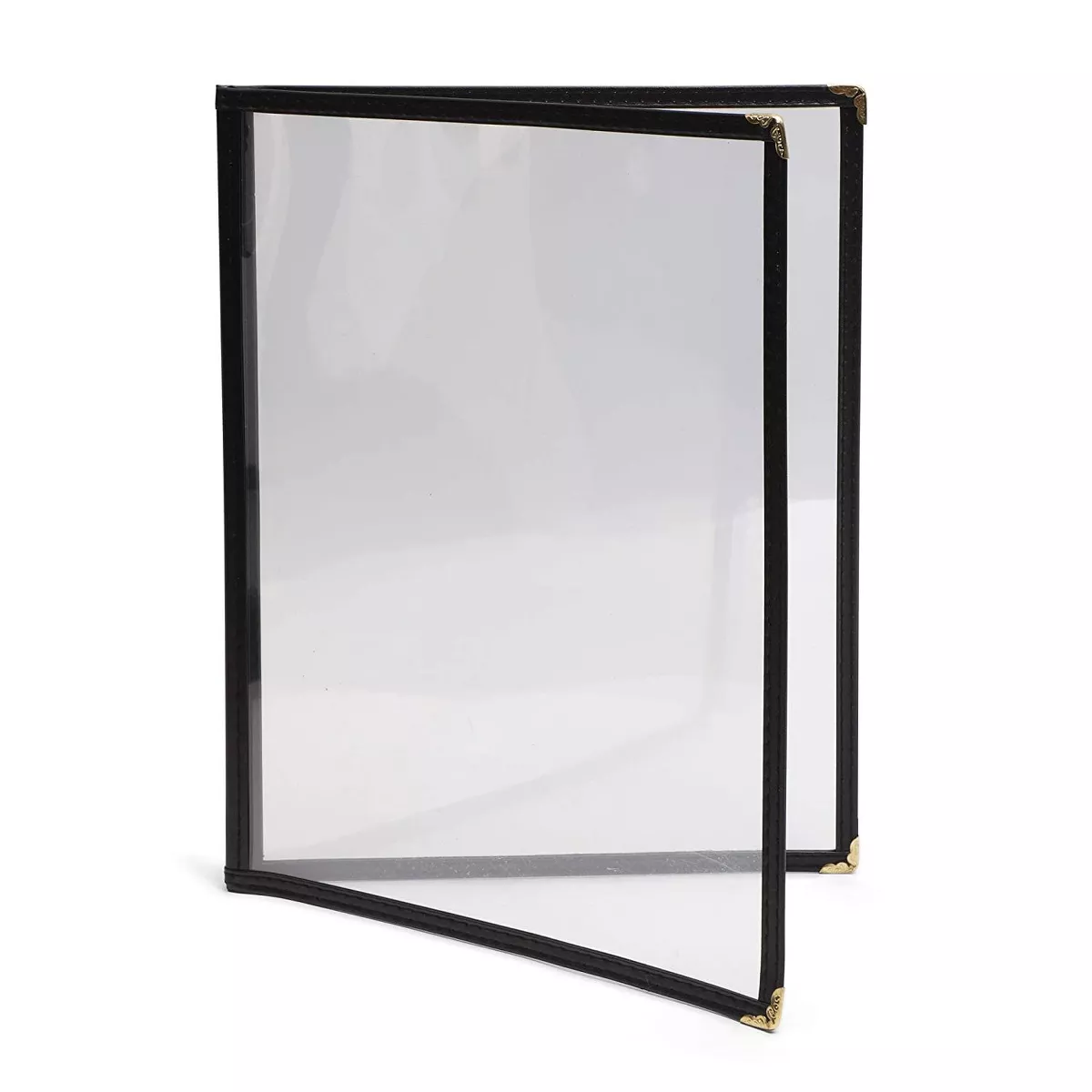 Juvale 12-Pack 4 Page Double View Clear PVC Restaurant Menu Covers for A4 Size Sheet