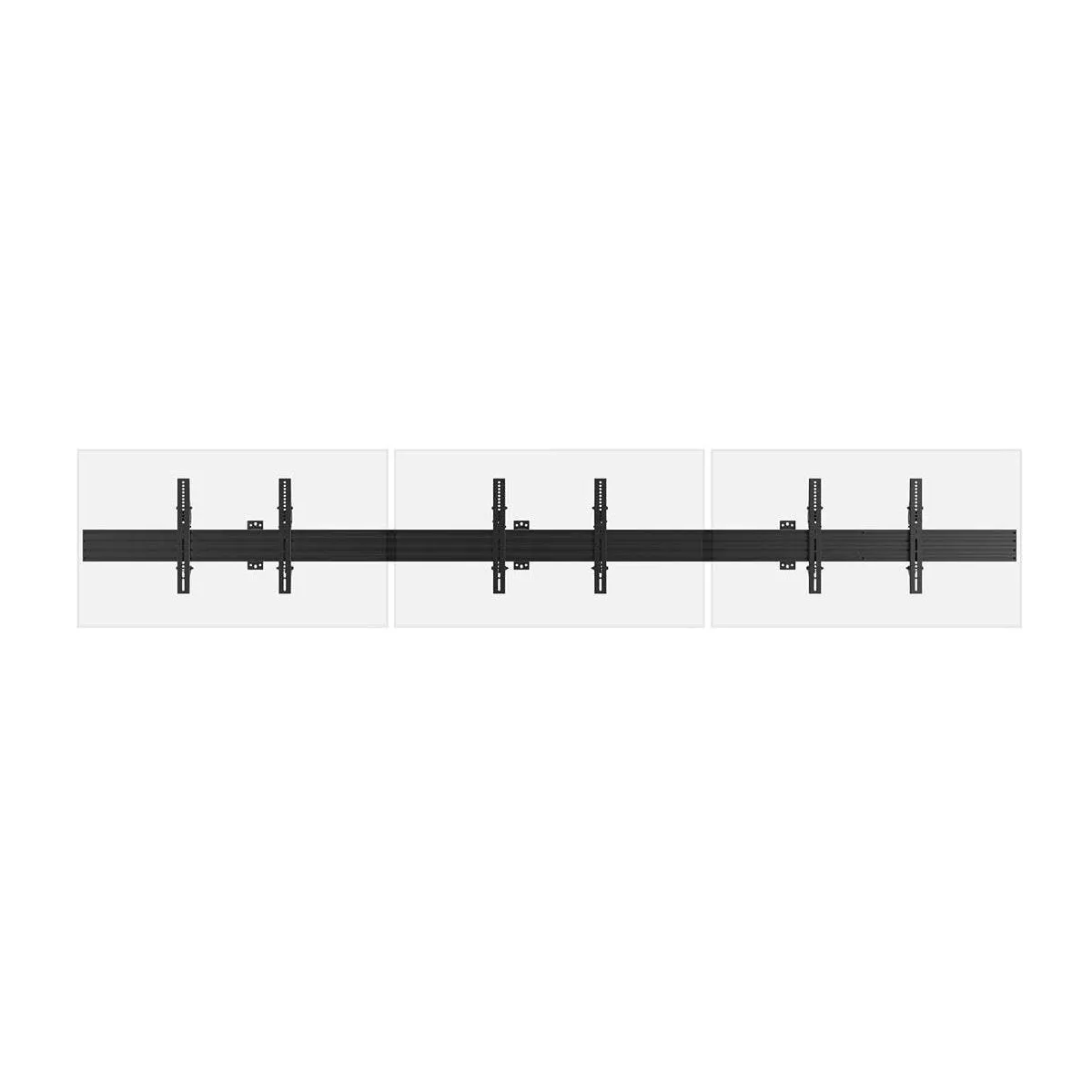 Monoprice 3x1 Menu Board Wall Mount For Screens between 32in-65in, Max Weight 66lbs, VESA Patterns up to 600x400 - Commercial Series
