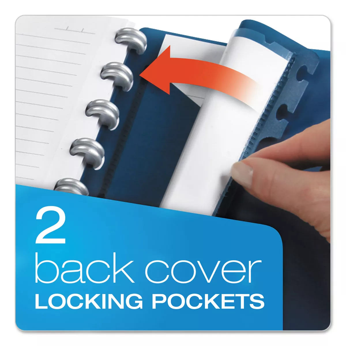 Ampad Versa Crossover Notebook Legal/Wide 24 lb 11 x 8 1/2 Navy 60 Sheets 2/Pack 25634