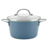 Ayesha Curry 4.5qt Covered Sauce Pot Blue