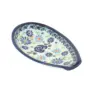 Blue Rose Polish Pottery Fantasy Small Spoon Rest