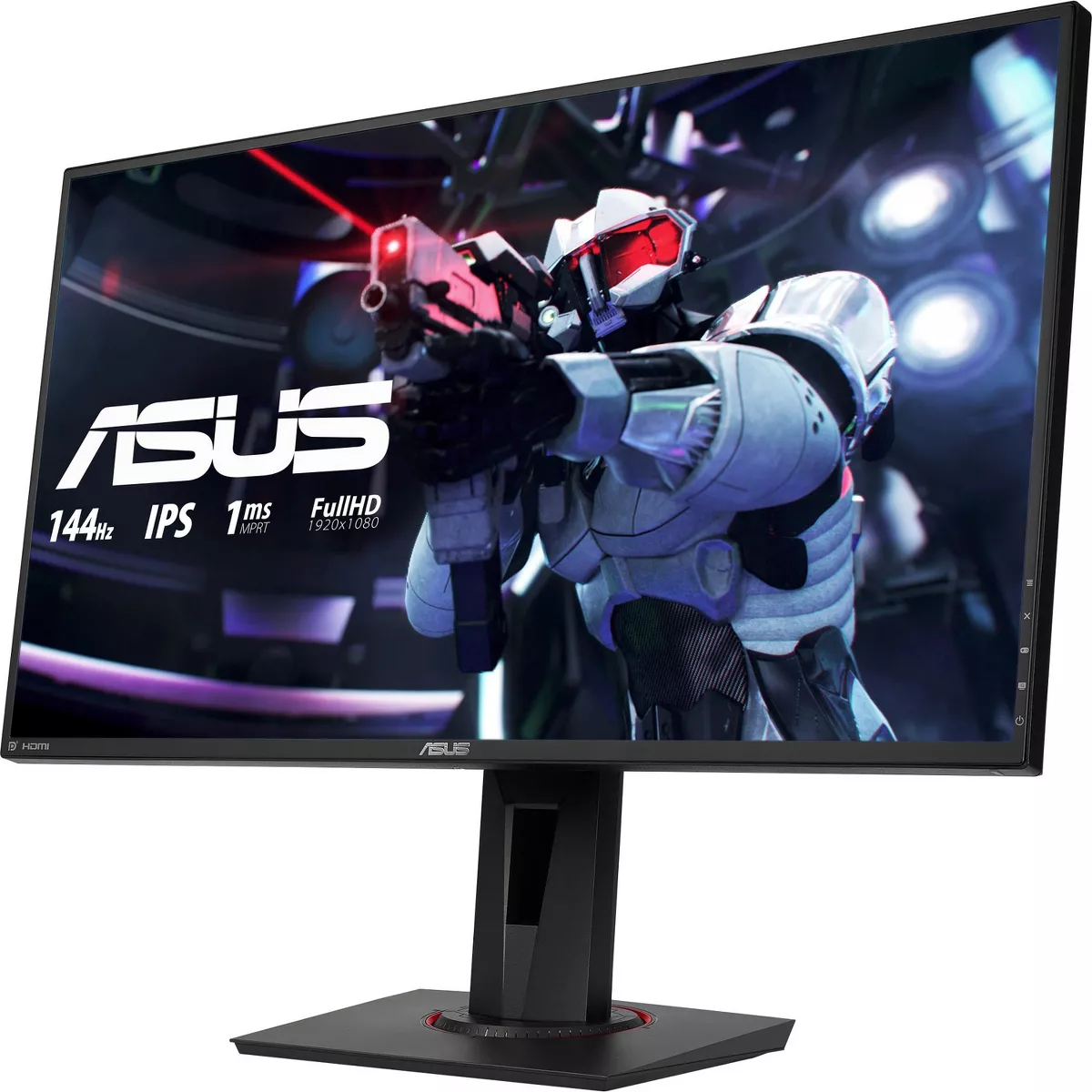 ASUS VG279Q 27 Inch Full HD 1080p IPS 144Hz 1ms ( MPRT ) DP HDMI DVI Eye Care Gaming Monitor, FreeSync / Adaptive Sync - Black