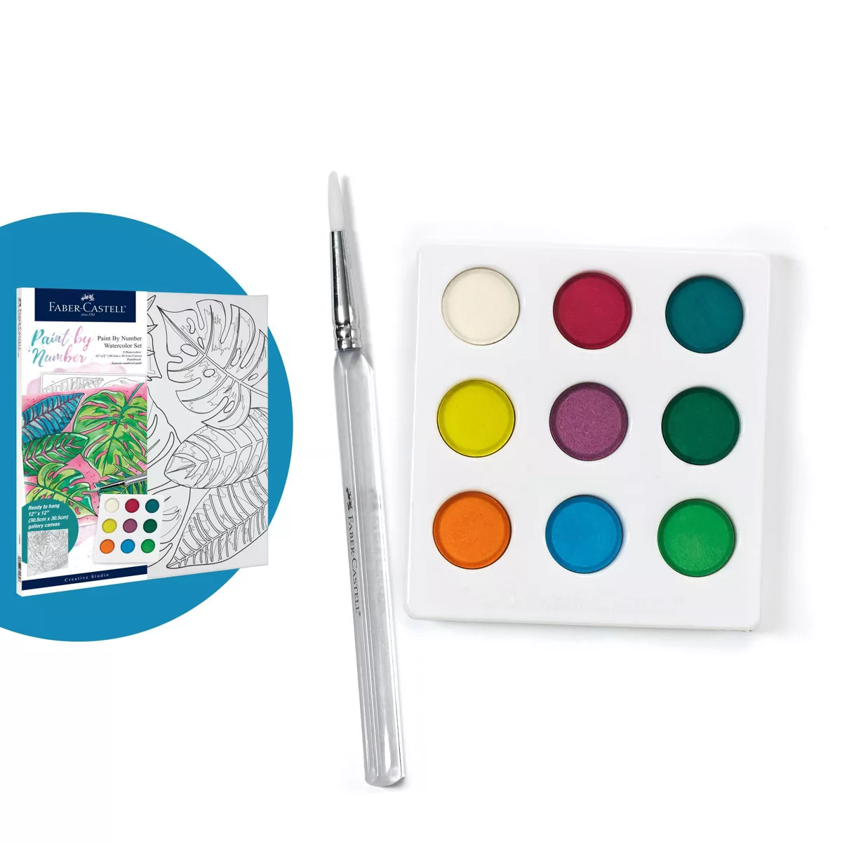 Faber-Castell Paint by Number Watercolor Set - Tropical