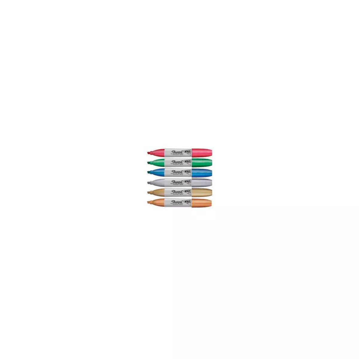 Sharpie 6pk Permanent Marker Metallic Chisel Tip Multicolor