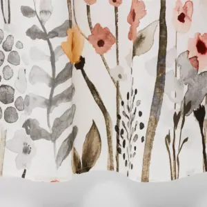 Floral Wave Shower Curtain White - Threshold™