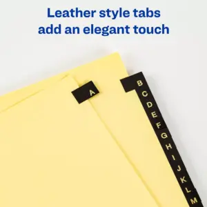 Avery Preprinted A-Z Leather Dividers 25-Tab Red (11323) 820185
