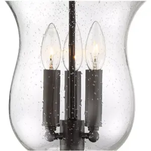 Franklin Iron Works Outdoor Ceiling Light Hanging LED Dimmable Bronze 22