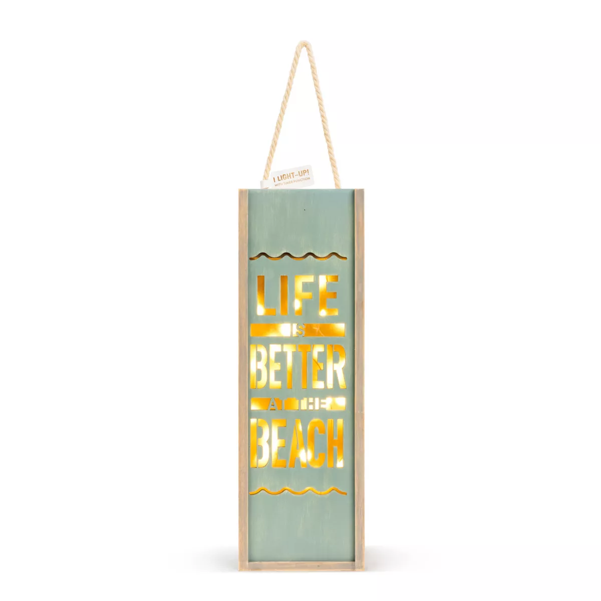 DEMDACO At the Beach Lantern Blue