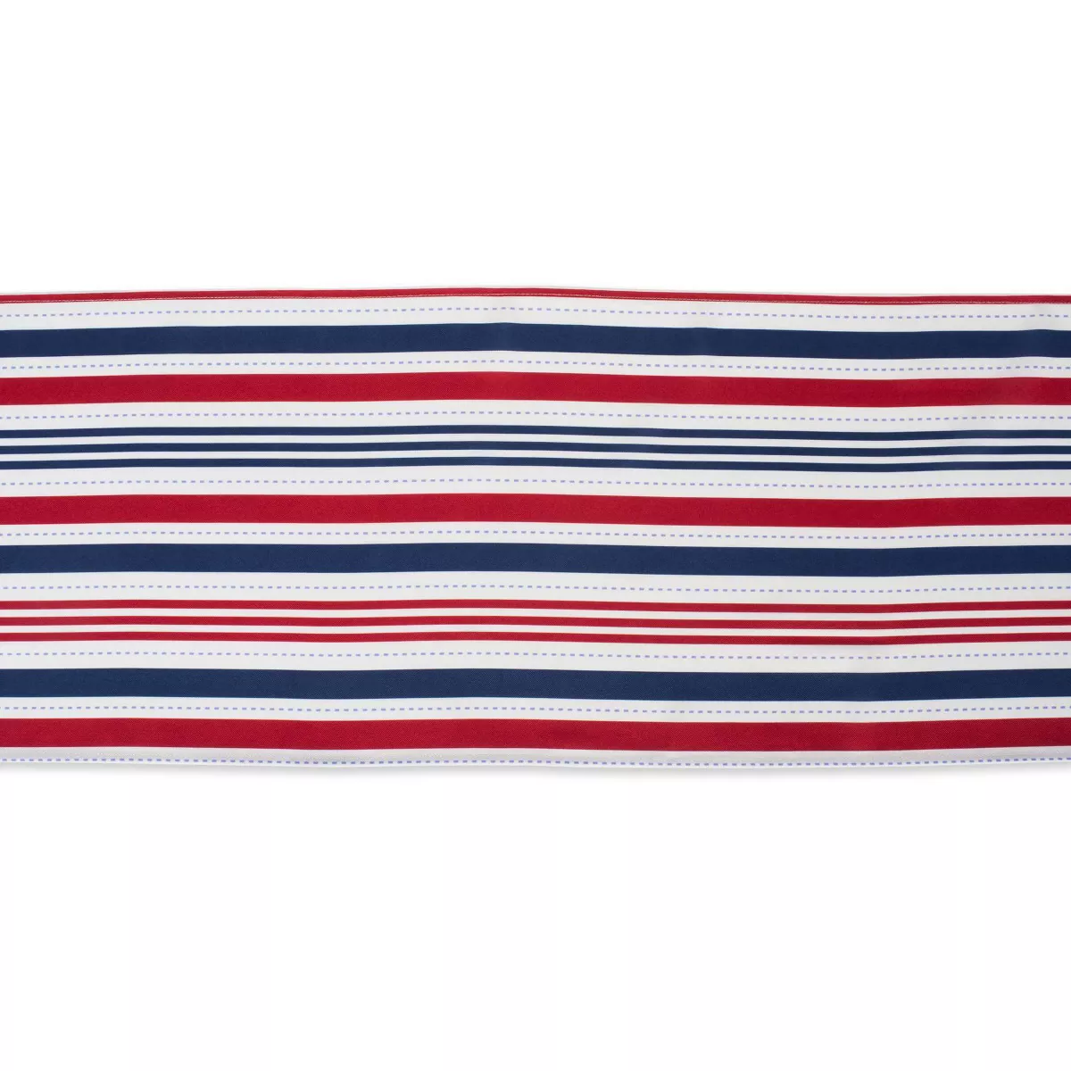 72"x14" Patriotic Stripe Table Runner Blue/Red - Design Imports