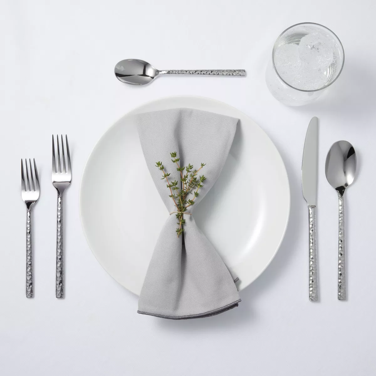 20pc Stainless Steel Marsio Hammered Silverware Set - Project 62™