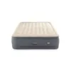 Intex Premaire II Elevated Queen Air Mattress with Fiber-Tech and Electric Pump - Gray