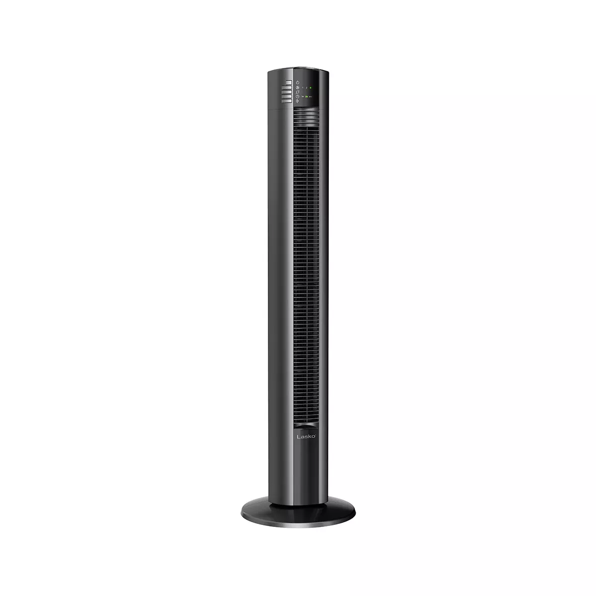 Lasko T48312 48 Inch Slim Home Office Quiet 3 Speed Oscillating Tower Fan w/ Nighttime Setting, Remote Control, 7 Hour Timer, & Auto Shut Off, Black